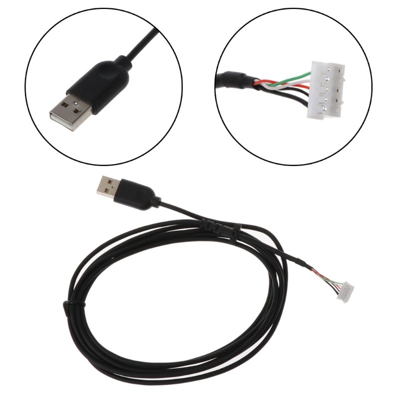 Gaming Keyboard Nearby - USB Mouse Cable Cord PVC Mice