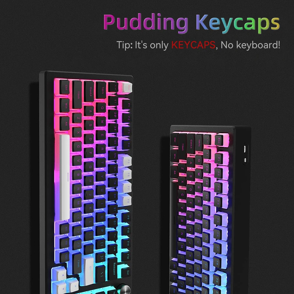 New Pudding PBT Keycaps 129 Ke - Gaming Keyboard And Mouse Combo 评论和价格