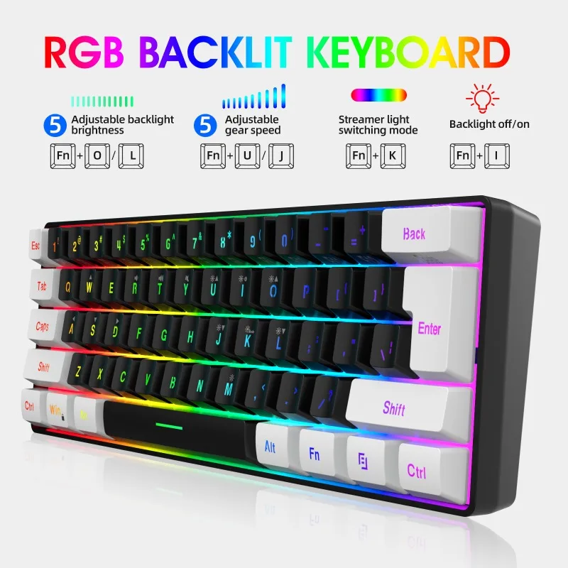 Keyboard and Mouse 60% Compute - Gaming Keyboard And Mouse Combo 评论和价格
