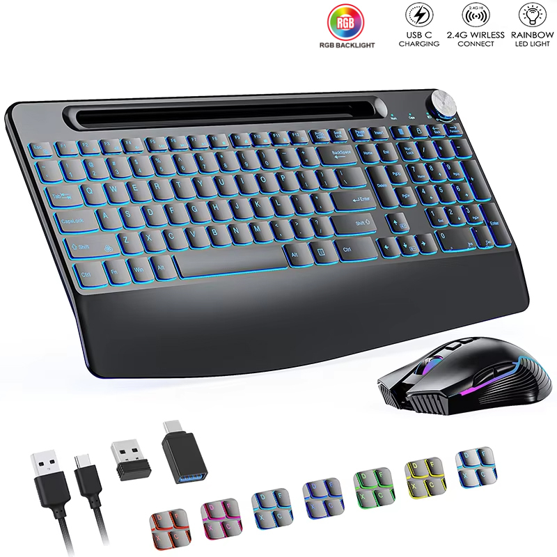 2.4G&Type-C Wireless Keyboard  - Gaming Keyboard And Mouse Combo 评论和价格