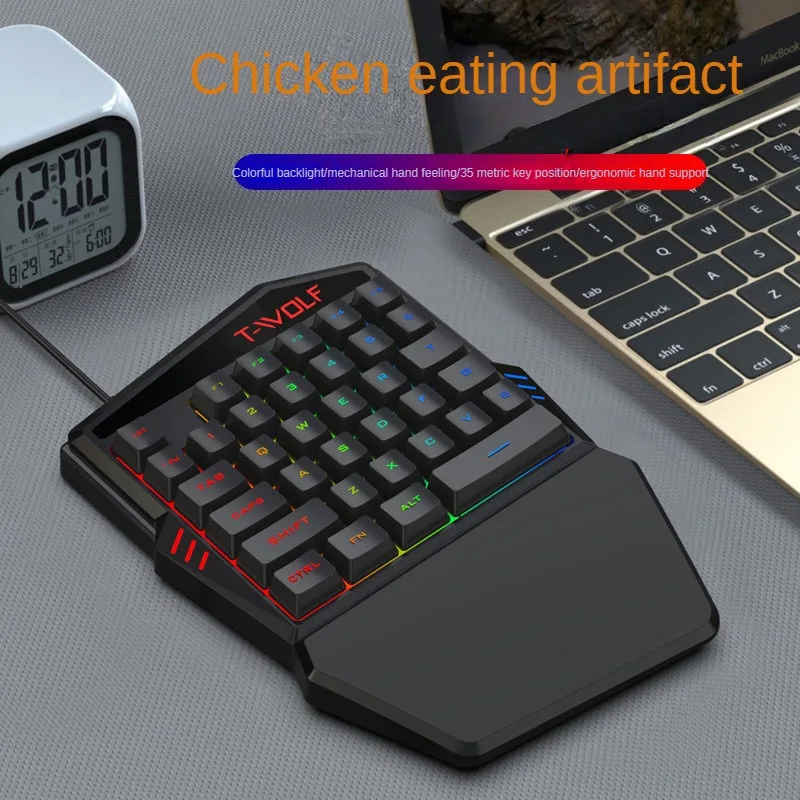 T-WOLF TF900 One Handed Keyboa - Gaming Keyboard Hand 评论和价格