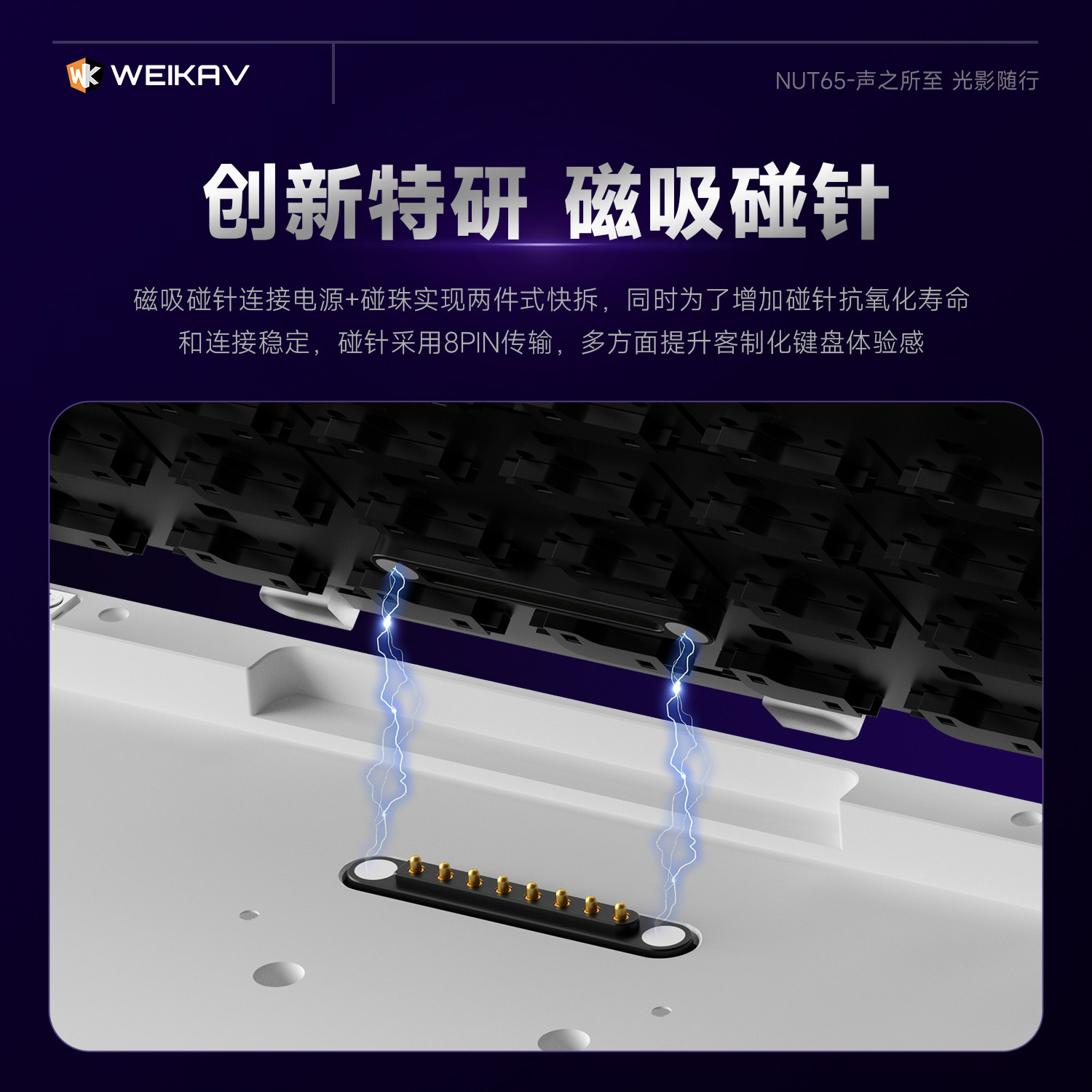 New Weikav Nut65 Aluminum Mech - Gaming Keyboard Nearby 评论和价格