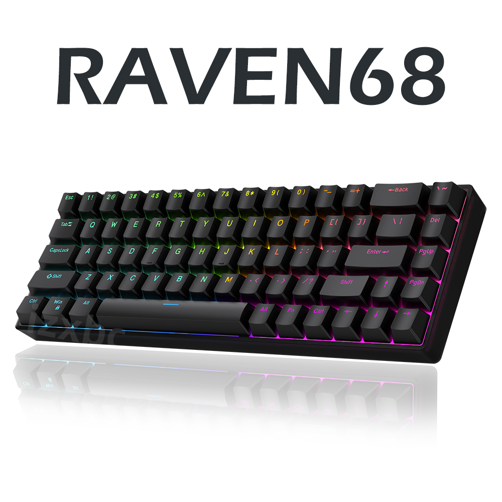 Raven68 Wired Mechanical Keybo - Gaming Keyboard Hand 评论和价格