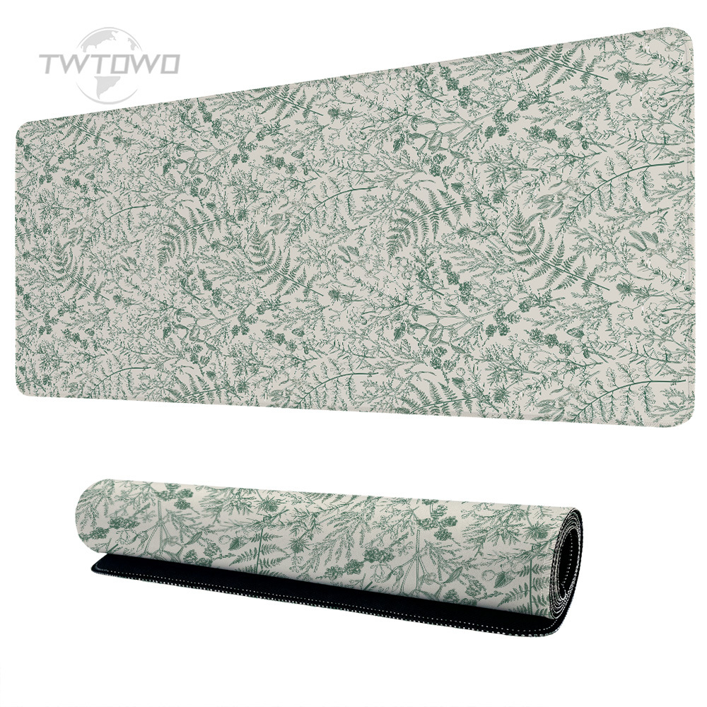 Mouse Pad Gaming Green Flower  - Gaming Keyboard And Mouse Combo 评论和价格