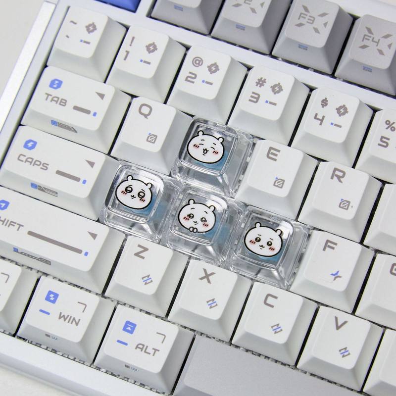 Chiikawa 4 Pcs Handmade Transp - Gaming Keyboard Nearby 评论和价格