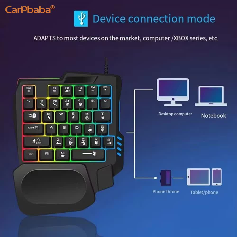 USB Single Hand One-Handed Gam - Gaming Keyboard Hand 评论和价格