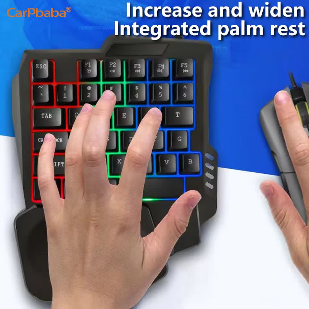 USB Single Hand One-Handed Gam - Gaming Keyboard Hand 评论和价格