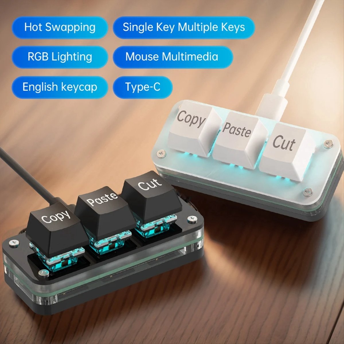 doyou 3 Keys Macro Programming - Keyboard Gaming Black 评论和价格