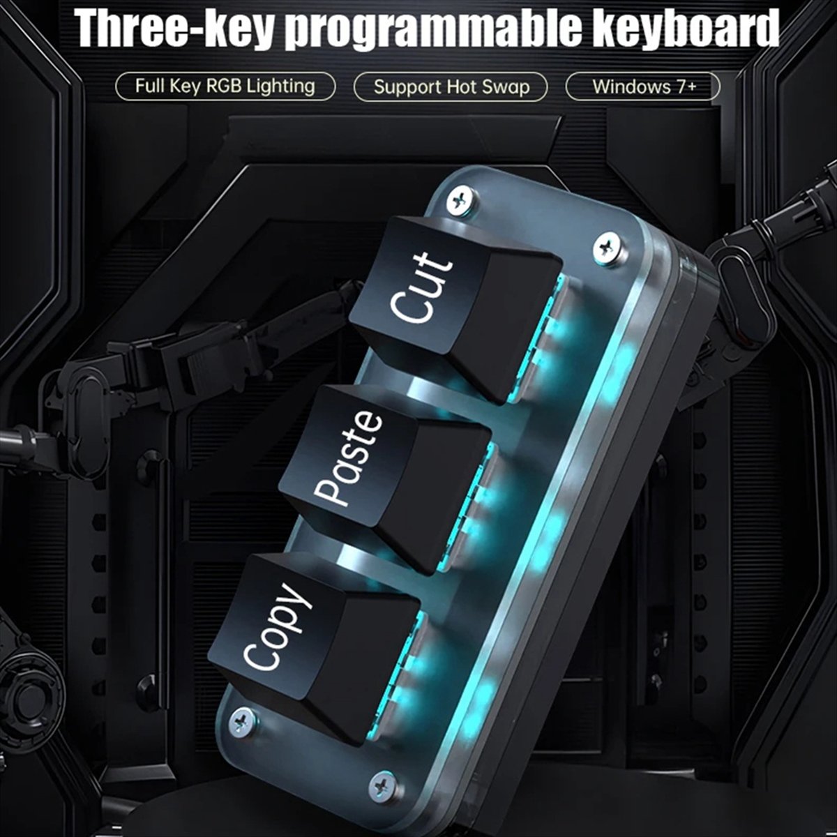 doyou 3 Keys Macro Programming - Keyboard Gaming Black 评论和价格