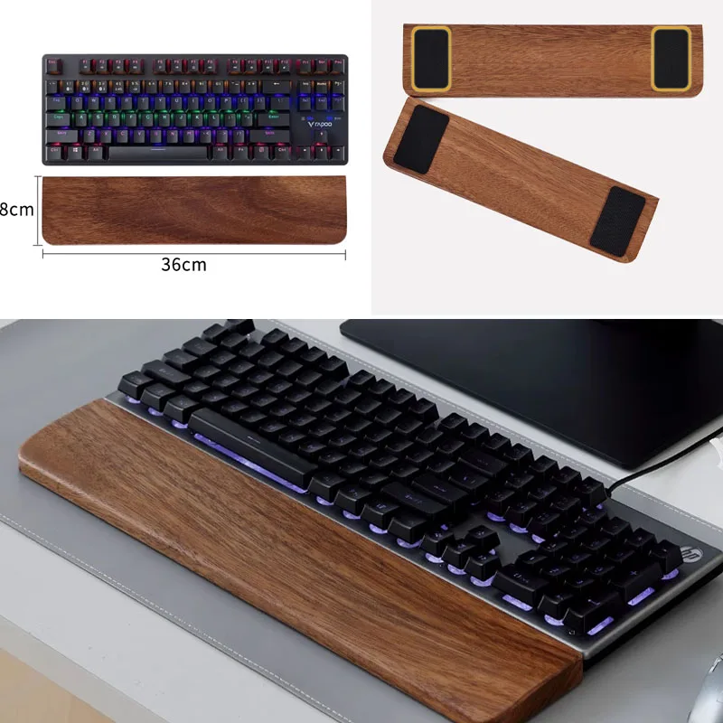 Solid Wood Keyboard Palm Rest  - Gaming Keyboard And Mouse Combo 评论和价格