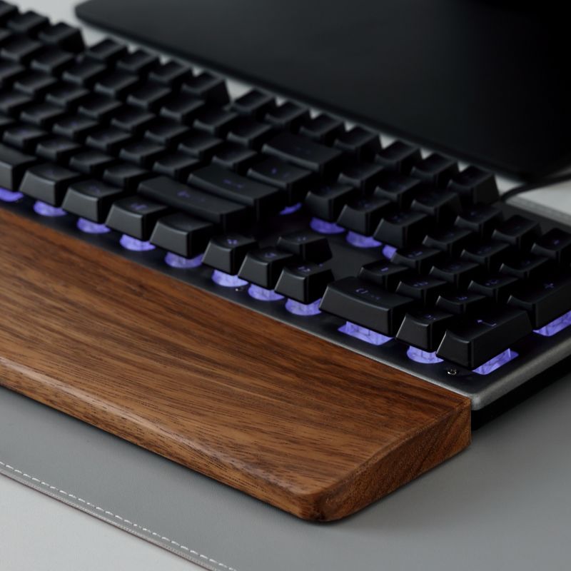 Solid Wood Keyboard Palm Rest  - Gaming Keyboard And Mouse Combo 评论和价格