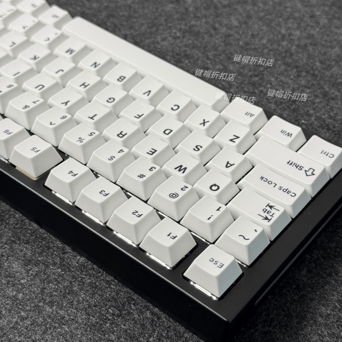 Minimalist Pure White Keycaps  - Gaming Keyboard Extension 评论和价格