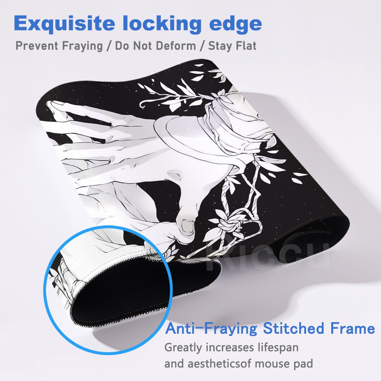HD Large Black White XXL Gothi - Gaming Keyboard Hand 评论和价格