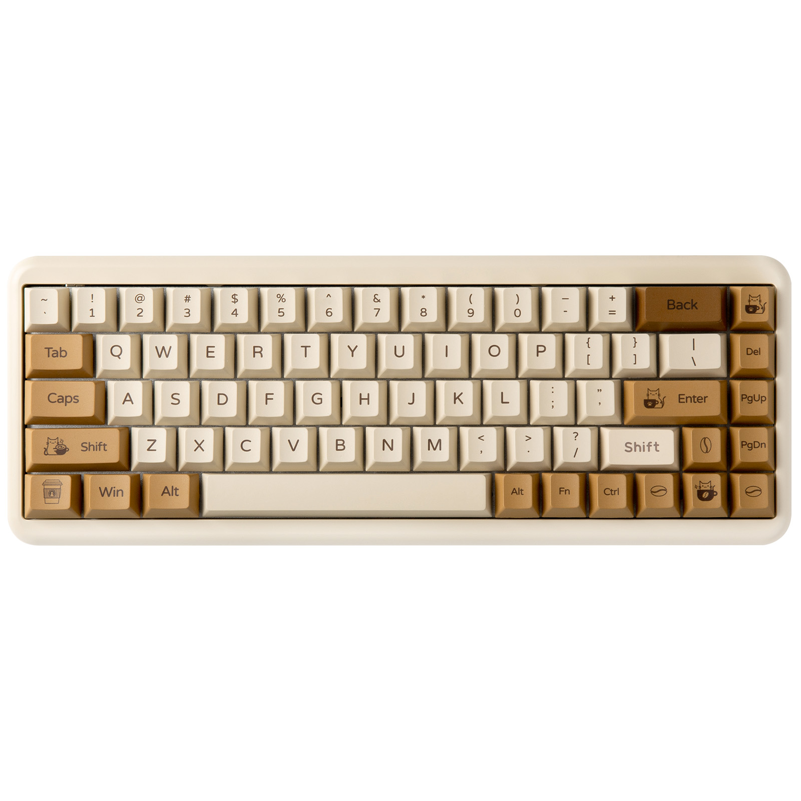 YUNZII Coffee Cat PBT Keycaps, - Gaming Keyboard Extension 评论和价格